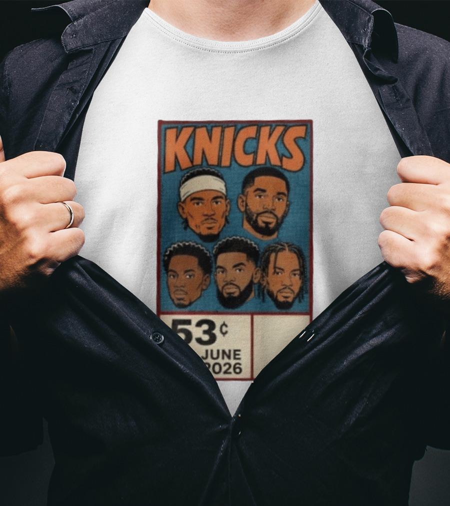 New York Knicks 53¢ Starting 5 June 2026 NBA T-Shirt