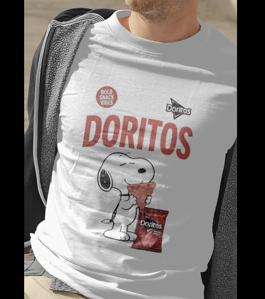 Snoopy Doritos Snack Vibes With Peanuts Cartoon T-Shirt