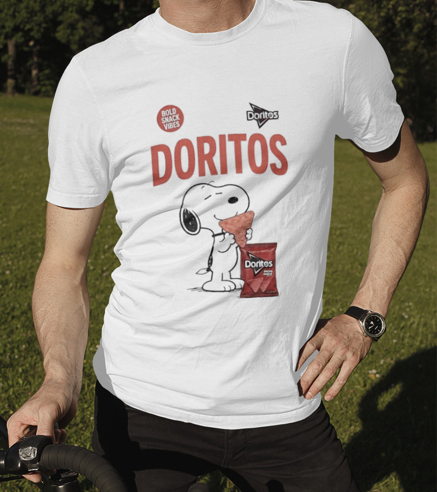 Snoopy Doritos Snack Vibes With Peanuts Cartoon T-Shirt