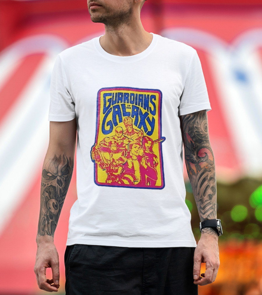 Guardians Of The Galaxy Star Lord Groot Rocket Drax Gamora Marvel T-Shirt