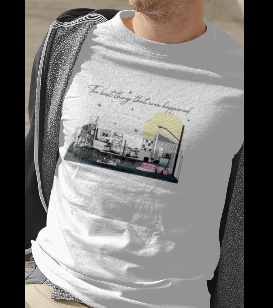 The Best Thing That Ever Happened Cityscape Moon And Stars T-Shirt