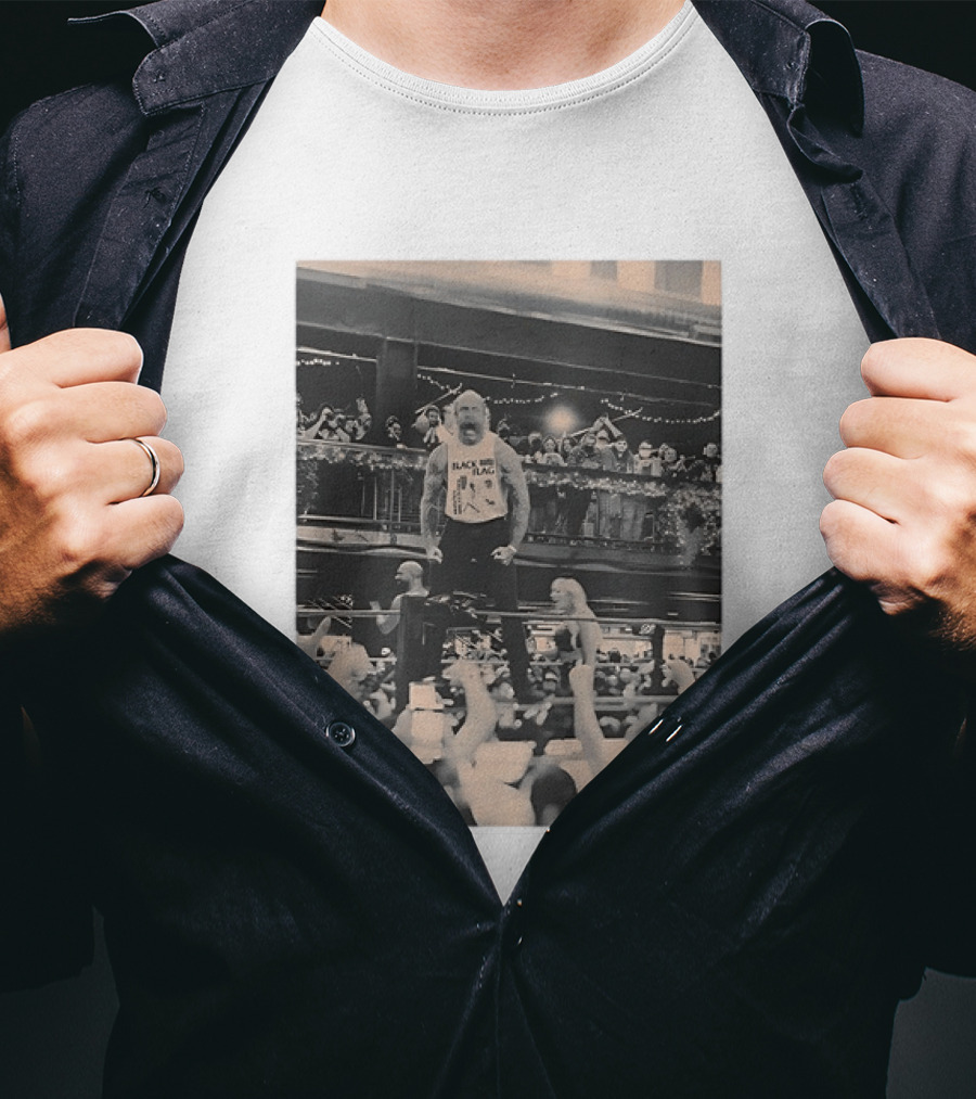 The Butcher Andy Williams Black Flag At TID The Season Photo Wrestling Event T-Shirt