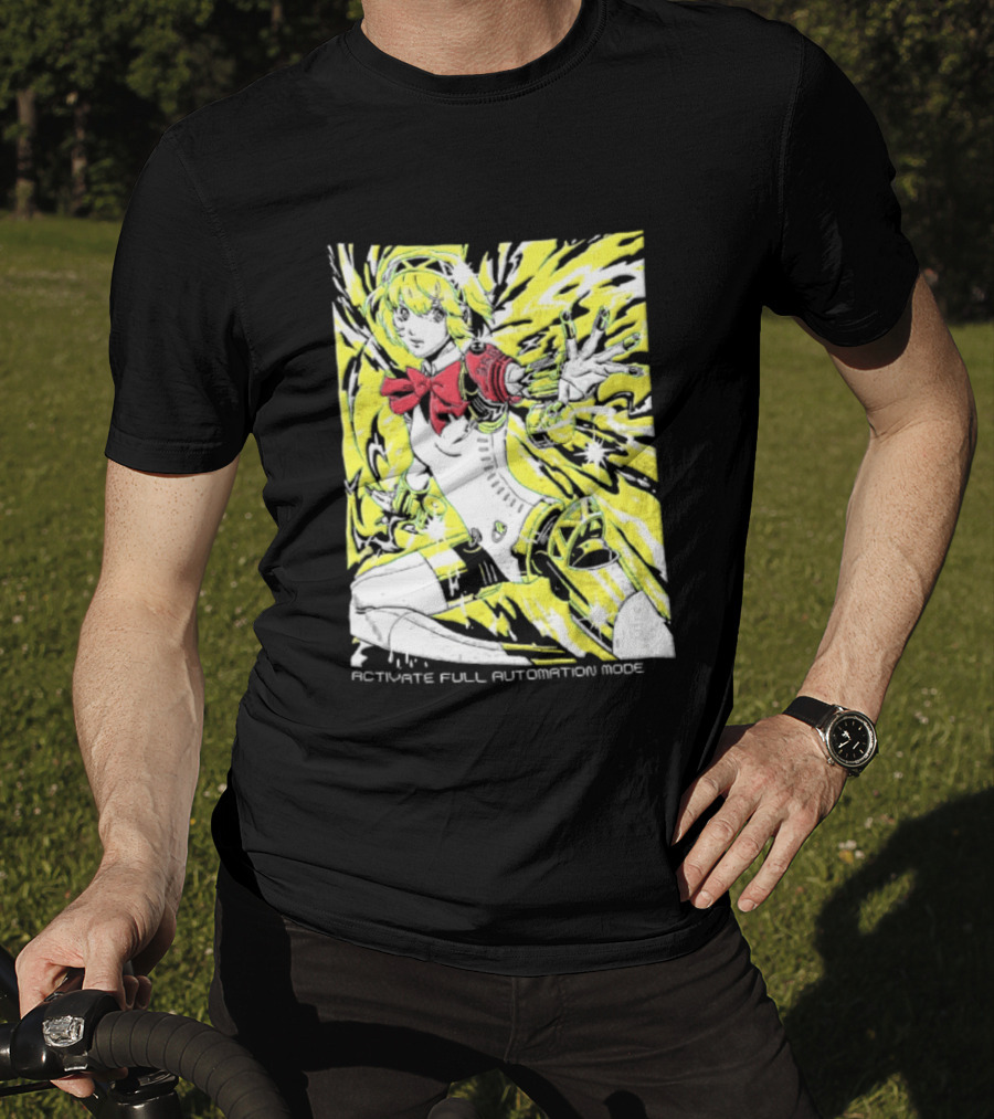 Aigis Persona 3 SEES Activate Full Automation Mode T-Shirt