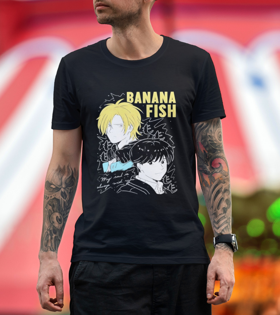 Banana Fish Ash And Eiji My Soul Is Always With You Anime Duo T-Shirt