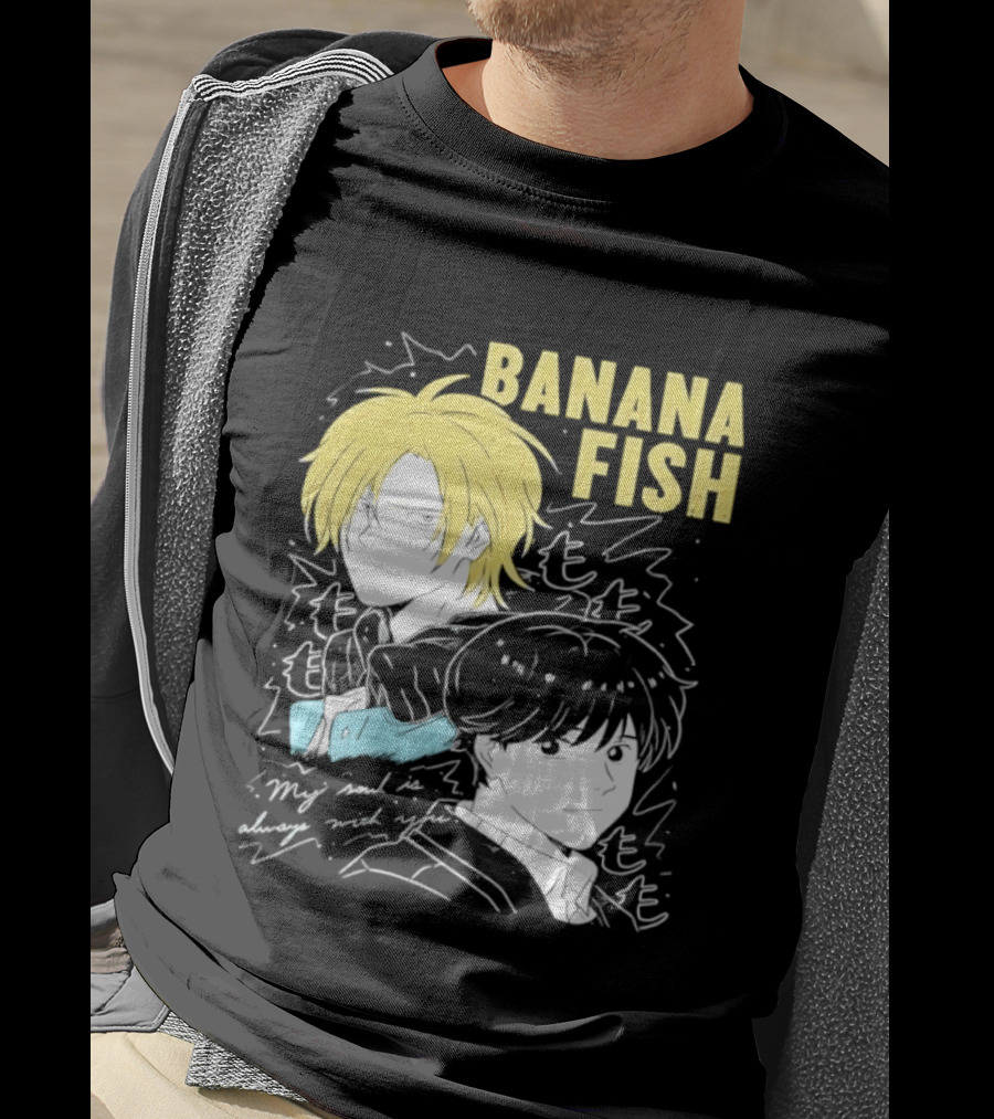 Banana Fish Ash And Eiji My Soul Is Always With You Anime Duo T-Shirt