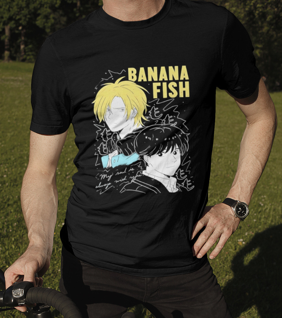 Banana Fish Ash And Eiji My Soul Is Always With You Anime Duo T-Shirt