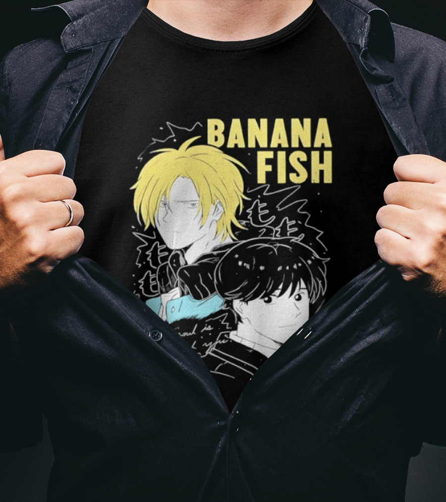 Banana Fish Ash And Eiji My Soul Is Always With You Anime Duo T-Shirt