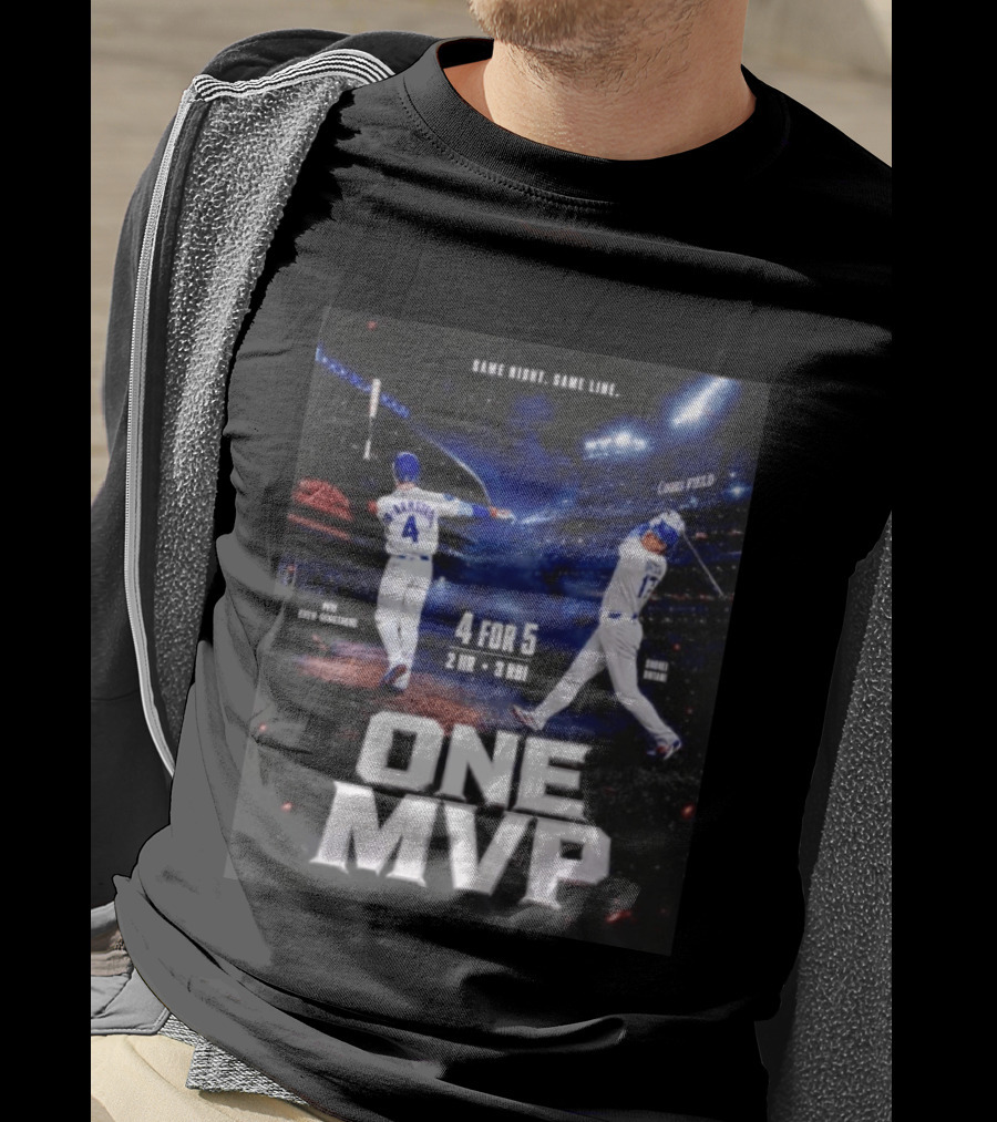 Same Night Same Line Pete Crow Armstrong Shohei Ohtani One MVP Coors Field Wrigley Field 4 For 5 2 HR 3 RBI T-Shirt