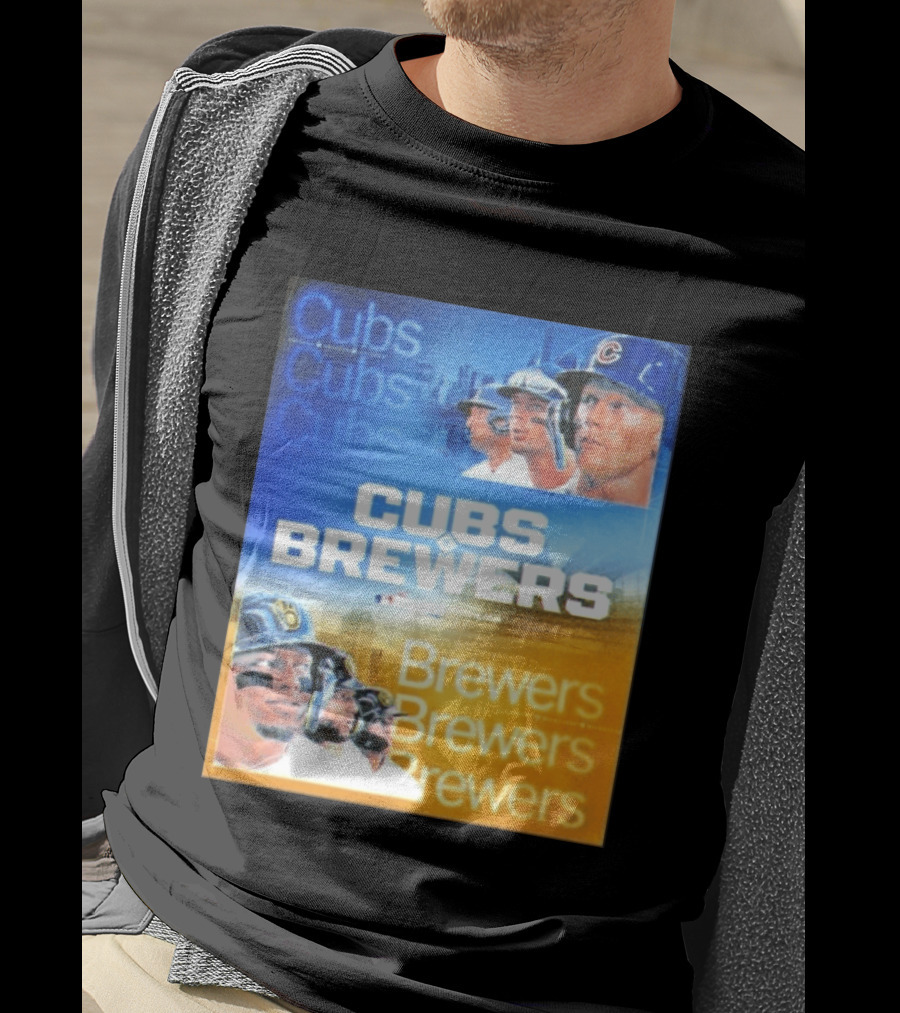 Chicago Cubs Brewers MLB Rivalry Matchup Highlights T-Shirt