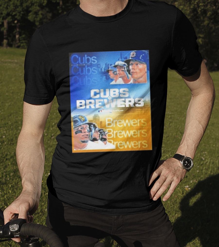 Chicago Cubs Brewers MLB Rivalry Matchup Highlights T-Shirt