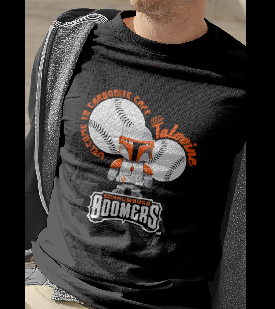 Schaumburg Boomers Welcome To Carbonite Café With Baseball And Armor T-Shirt