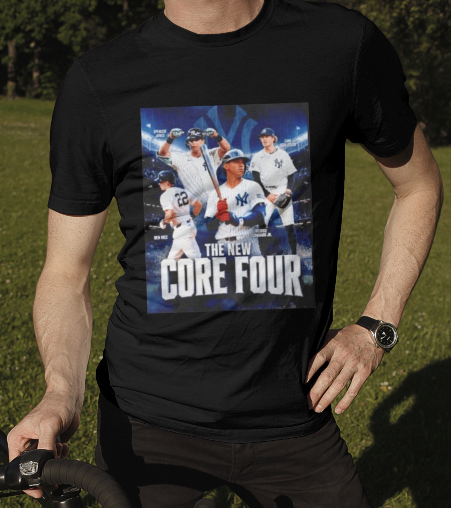 Spencer Jones Ben Rice George Lombard Jr Cam Schlittler The New Core Four NY Yankees T-Shirt