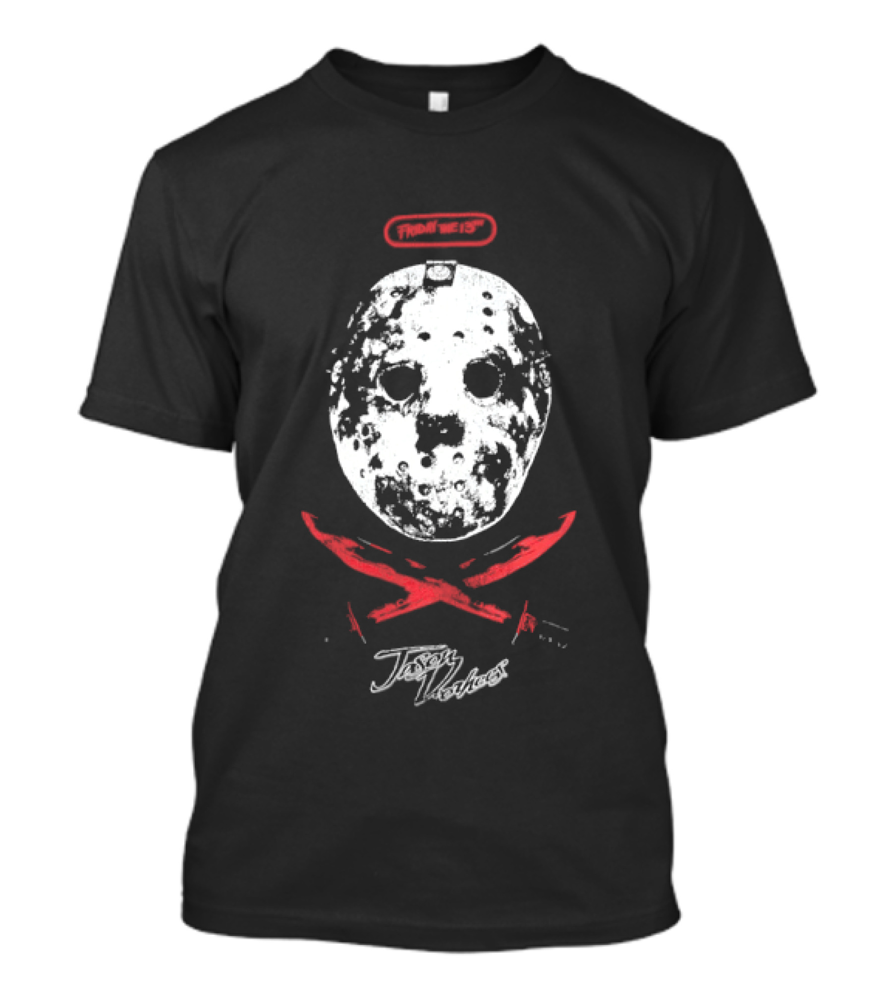 Friday The 13th Jason Voorhees Distressed Mask T-Shirt