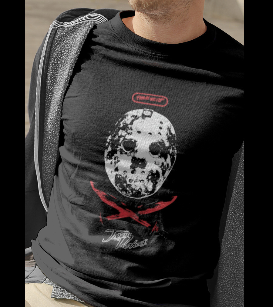 Friday The 13th Jason Voorhees Distressed Mask T-Shirt