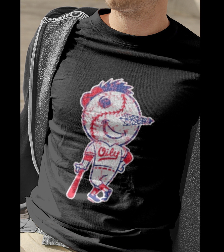 Tulsa Drillers Oily Distressed Baseball T-Shirt