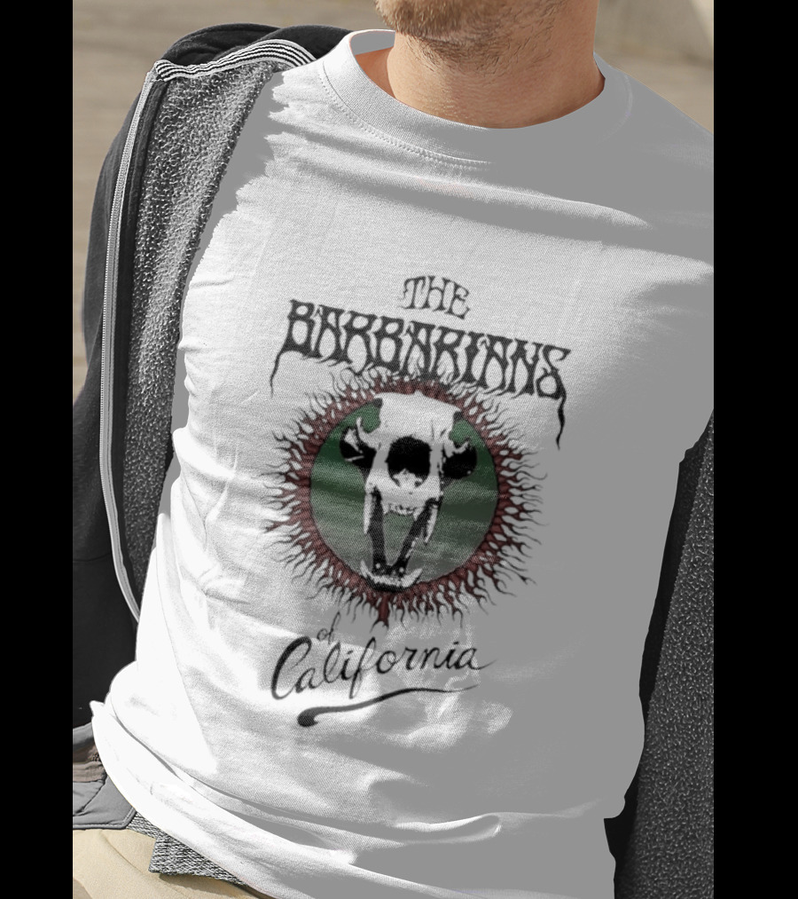 The Barbarians California Bear Skull T-Shirt