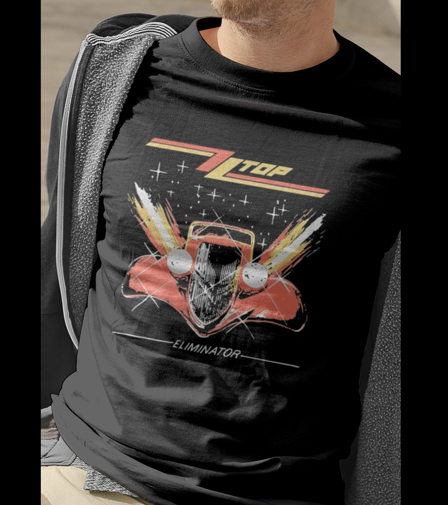ZZ Top Eliminator Hot Rod Classic Rock Billy Gibbons T-Shirt