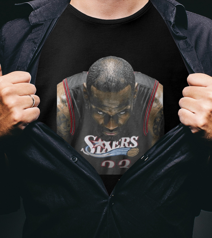 Lebron James Sixers Jersey Parody The League's Oldest Problem T-Shirt