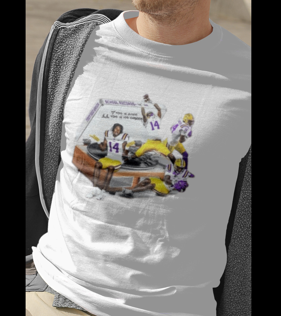 LSU Football Trey'Dez Green Touchdowns School Records Collage T-Shirt