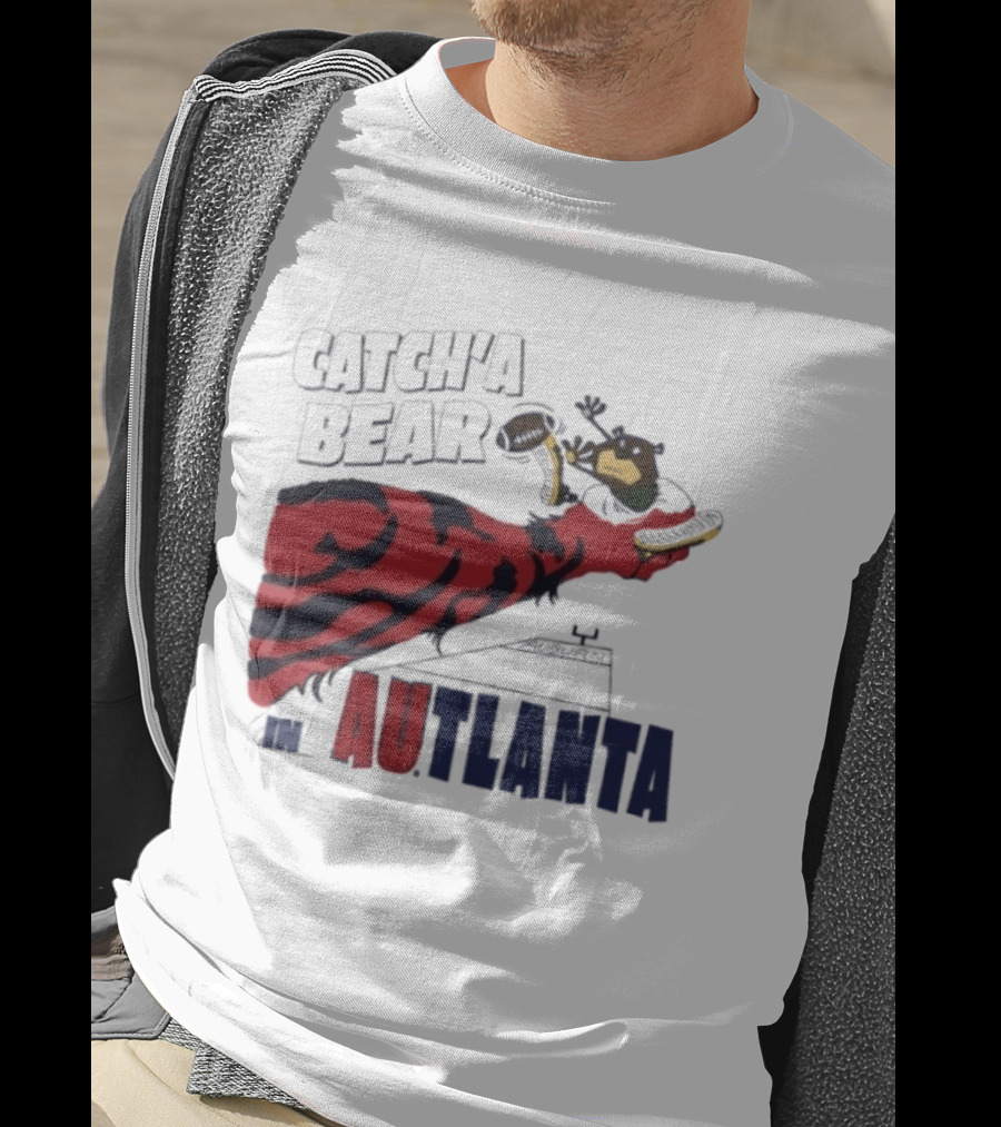 Catch'a Bear Auburn Tigers Vs Baylor Bears AUTlanta Tiger Stripe Football T-Shirt