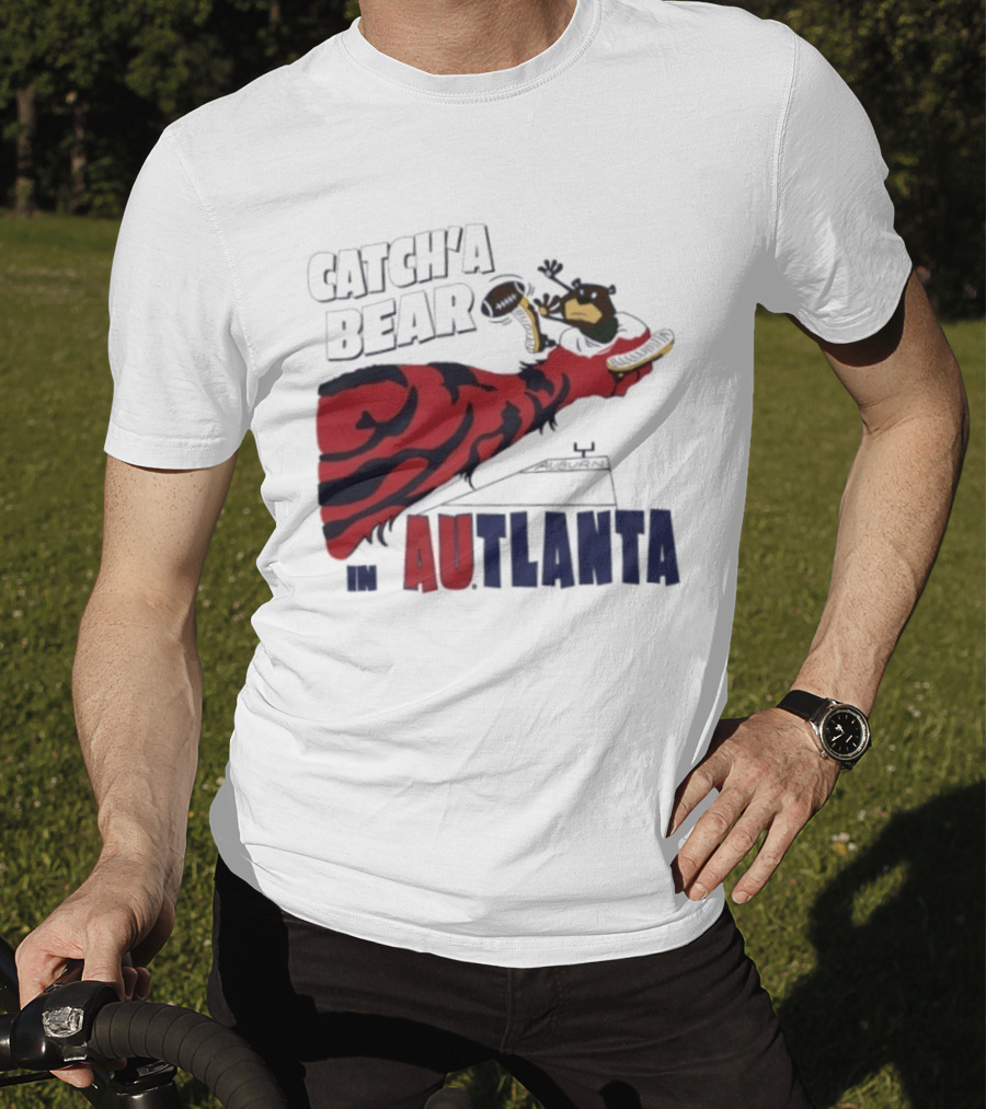 Catch'a Bear Auburn Tigers Vs Baylor Bears AUTlanta Tiger Stripe Football T-Shirt