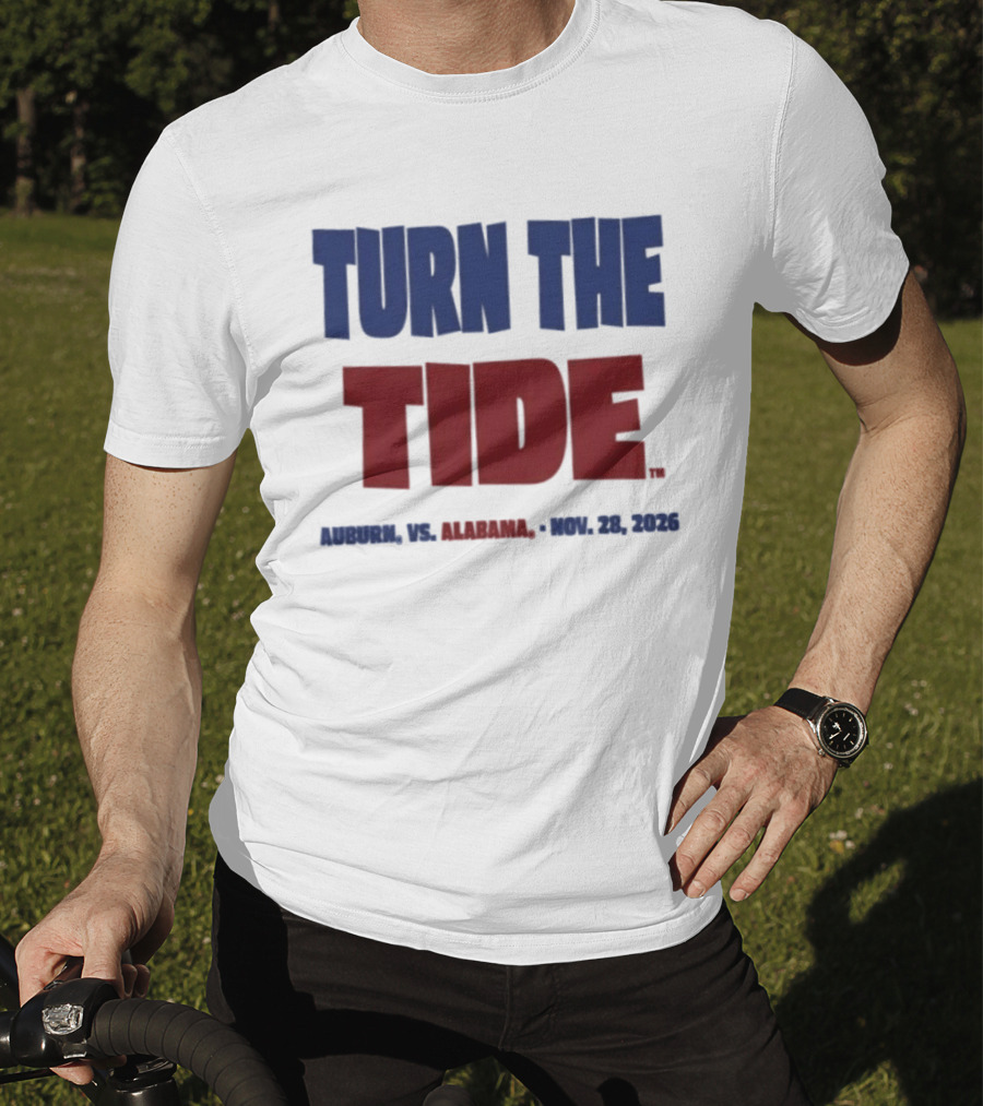 Auburn Vs Alabama Turn The Tide Nov 28 2026 T-Shirt