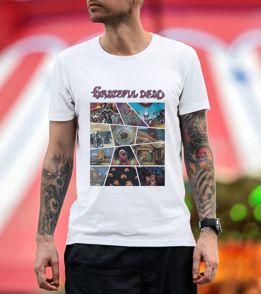 Grateful Dead Iconic Album Covers And Music History T-Shirt
