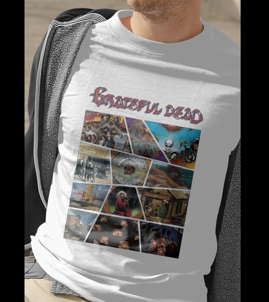 Grateful Dead Iconic Album Covers And Music History T-Shirt