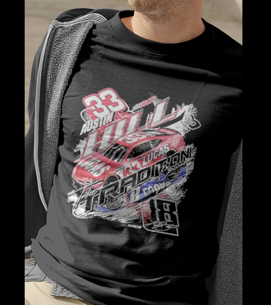 Austin Hill 33 Lucas Oil RCR NASCAR Racing Car Classic Ink T-Shirt
