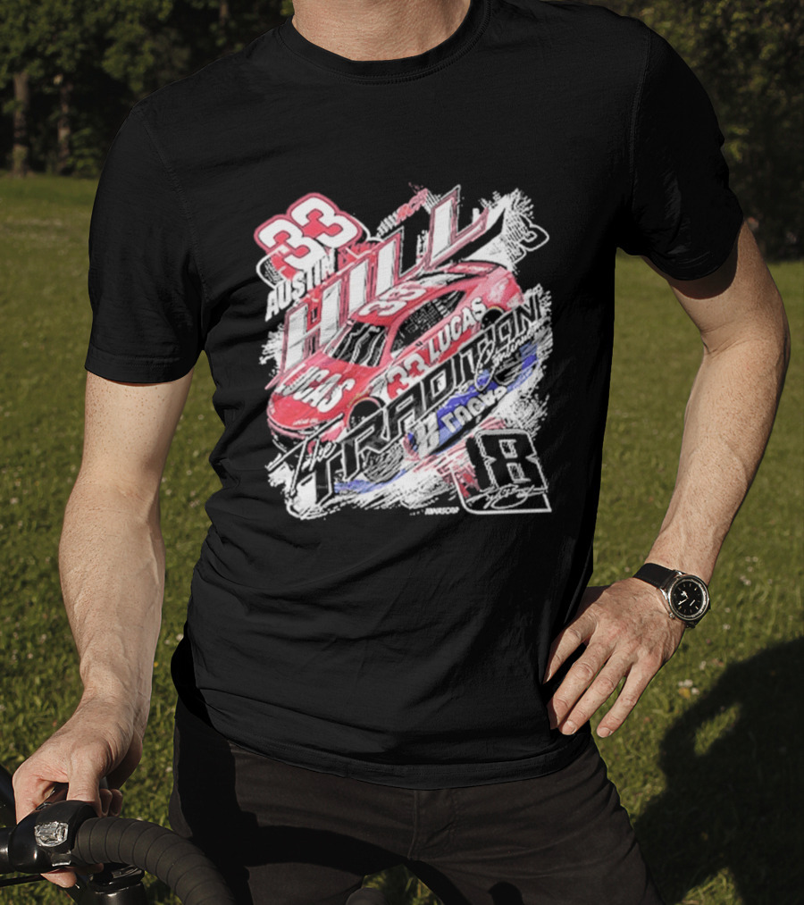 Austin Hill 33 Lucas Oil RCR NASCAR Racing Car Classic Ink T-Shirt