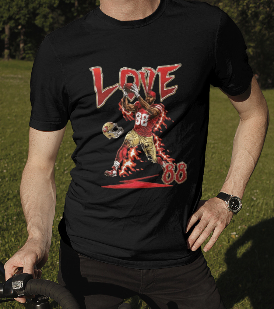 Marquise Goodwin San Francisco 49ers Number 88 Catching Football Love T-Shirt