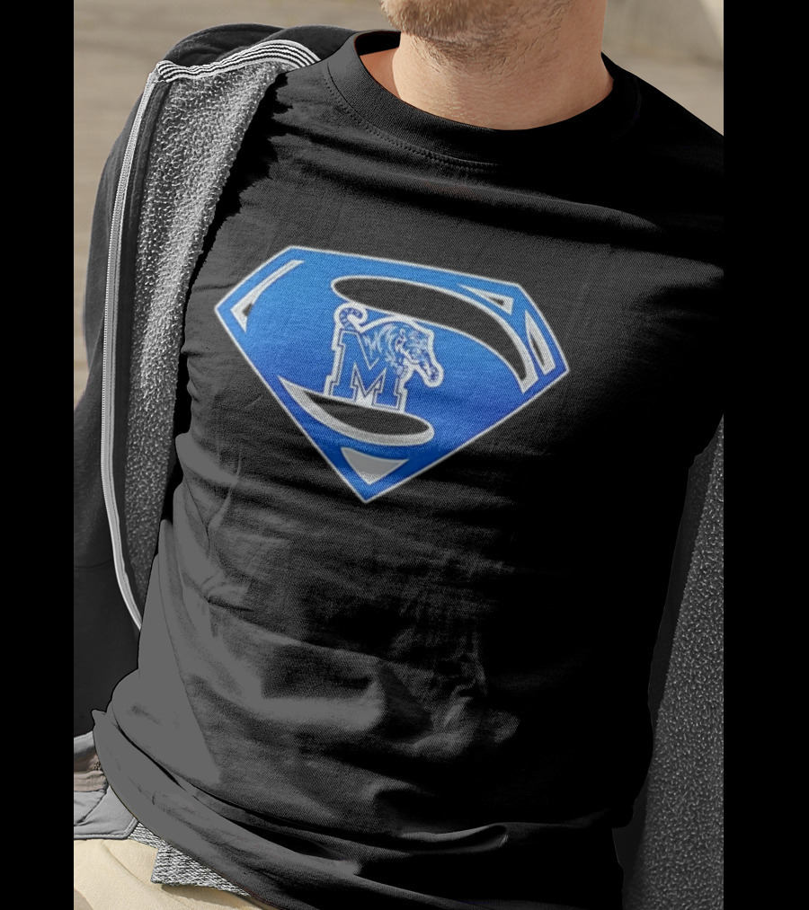 Superman Memphis Tigers NCAA College Basketball T-Shirt