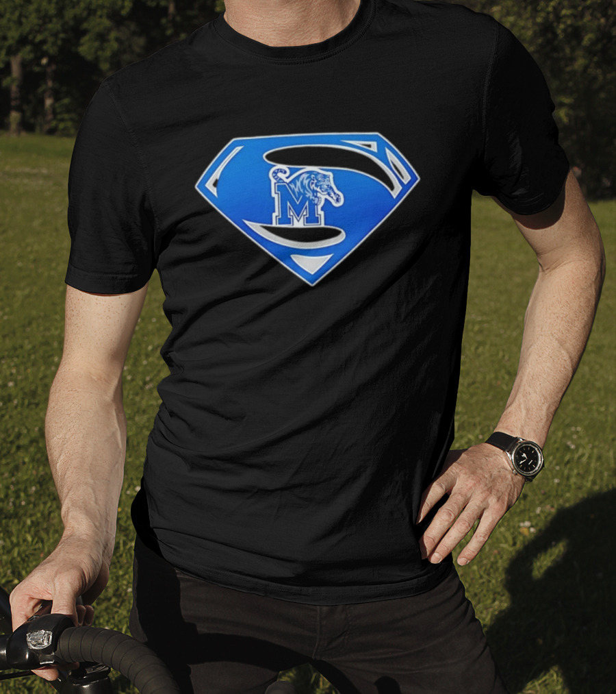 Superman Memphis Tigers NCAA College Basketball T-Shirt