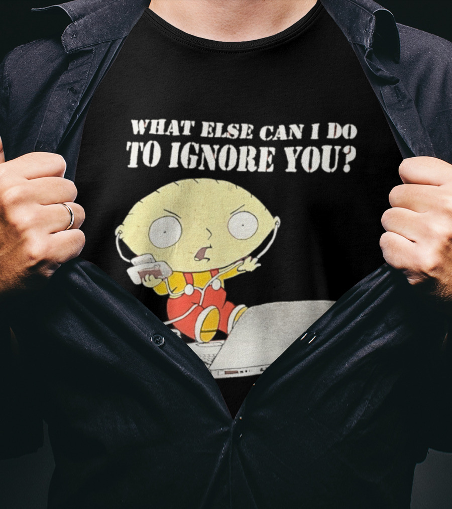 Stewie Griffin What Else Can I Do To Ignore You Laptop Headphones T-Shirt