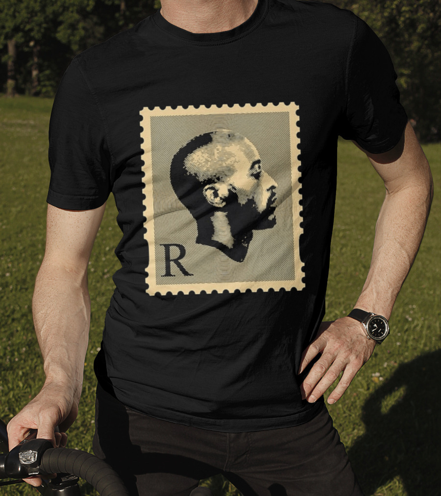 Tupac Shakur Black Postage Stamp Profile 2Pac T-Shirt
