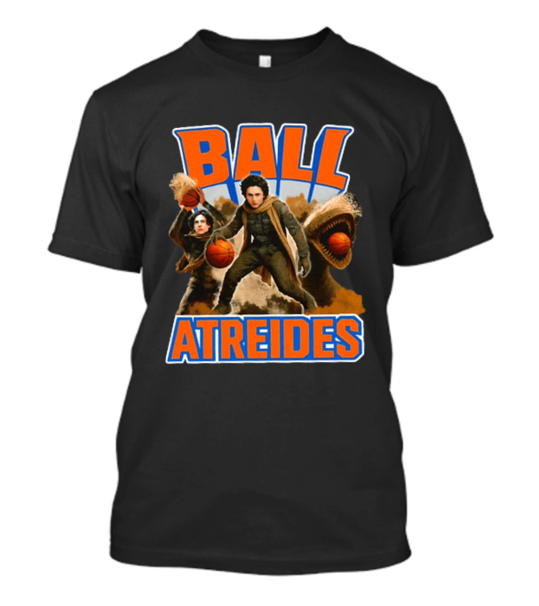 New York Basketball Ball Atreides Sandworm Dunk Adventure T-Shirt