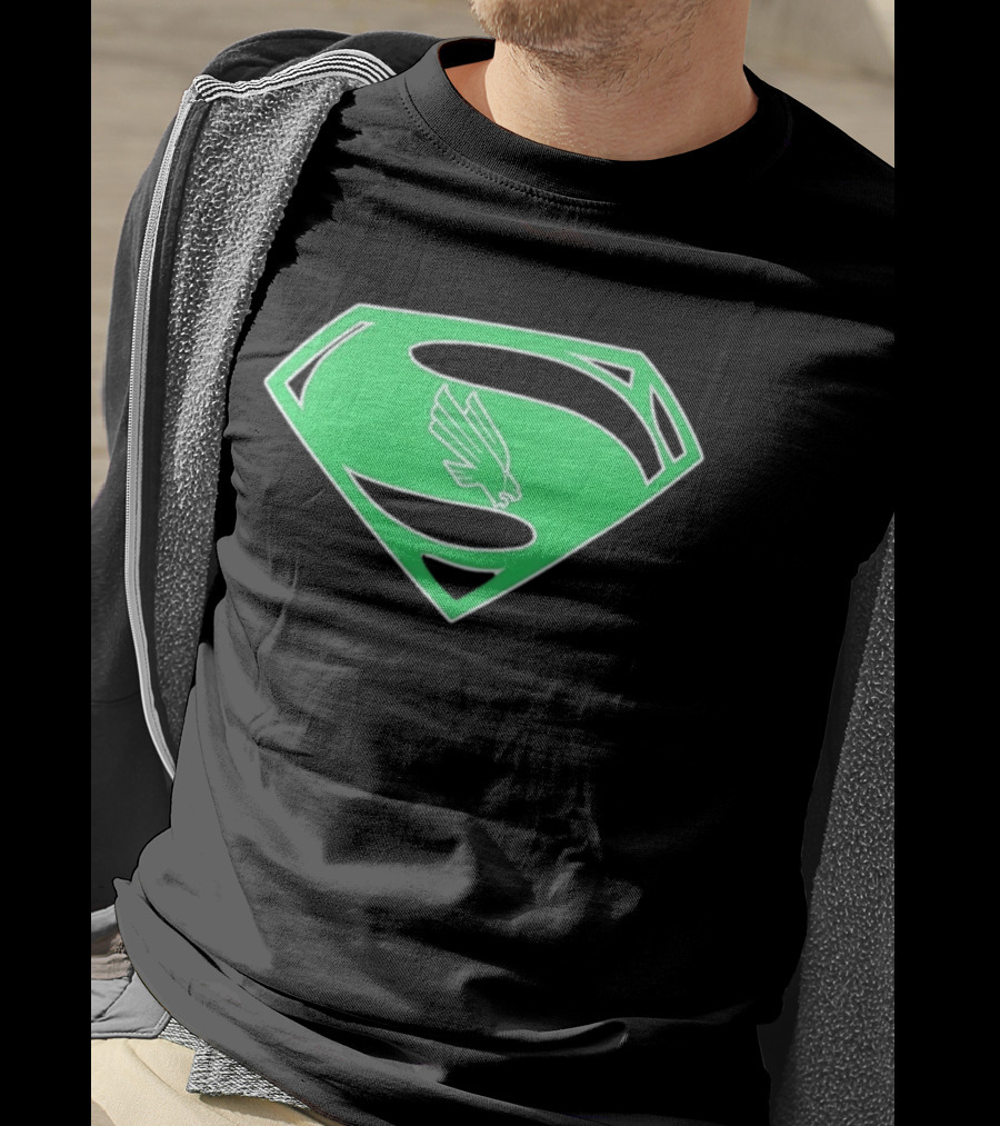 North Texas Mean Green UNT Superman T-Shirt