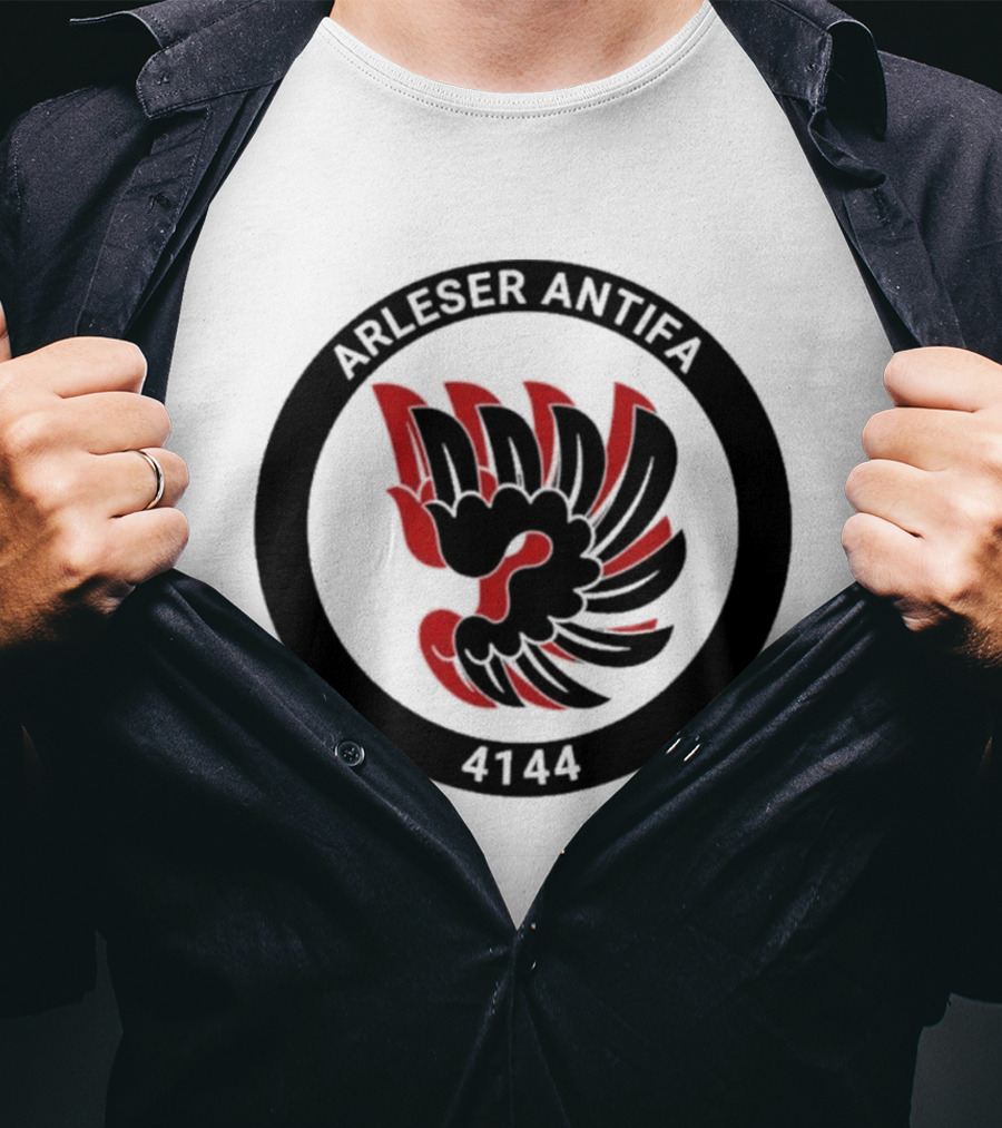 Arleser Antifa Arlesheim 4144 Black Red Fist T-Shirt