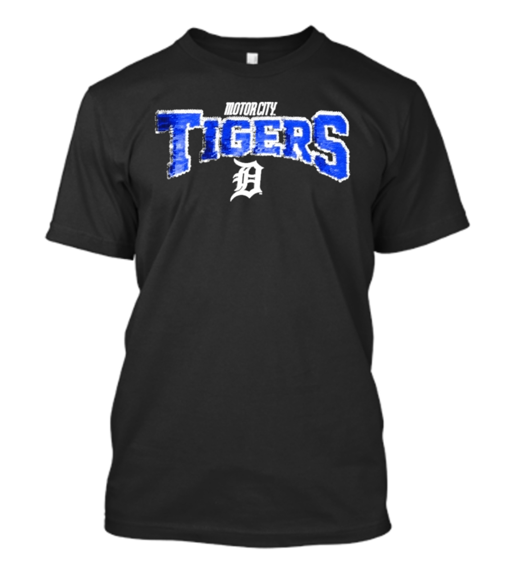 Detroit Tigers Motor City Youth Flip Sequin T-Shirt