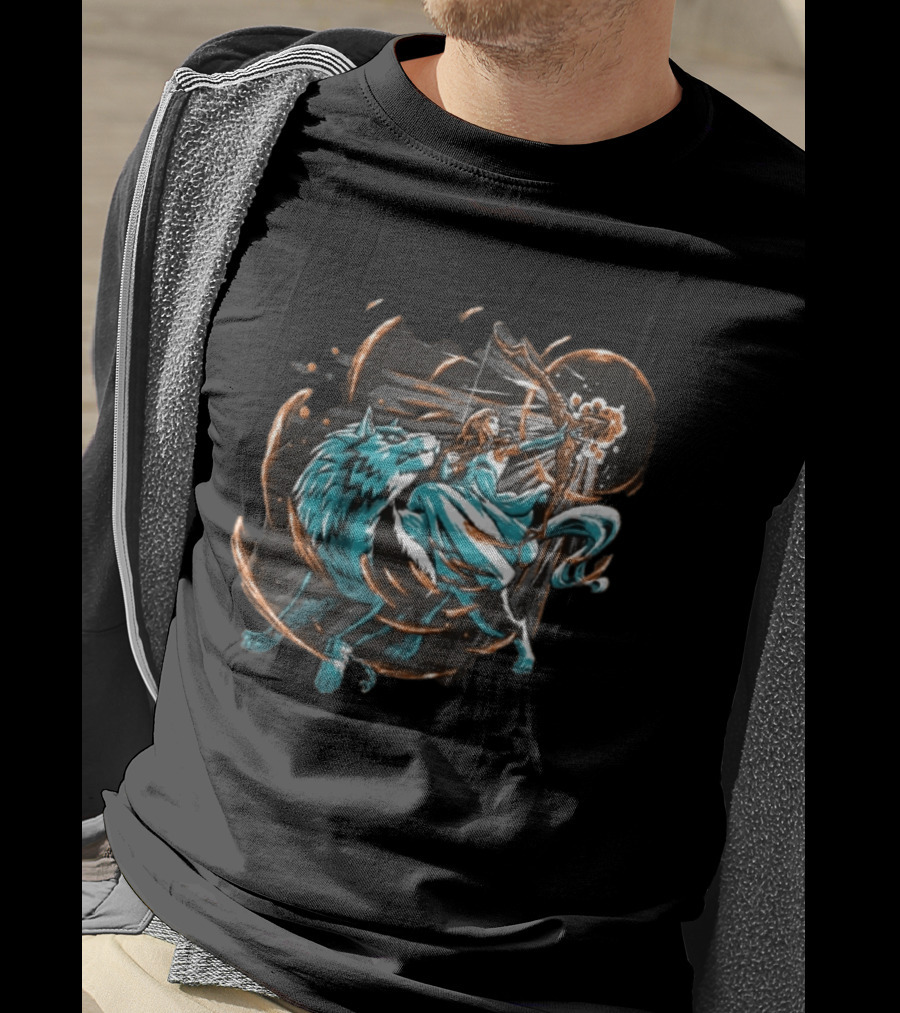 Princess Zelda And Wolf Link Adventure The Legend Of Zelda Breath Of The Wild T-Shirt