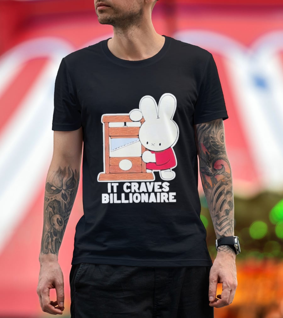 Villionaire Rabbit It Craves Billionaire Guillotine Red T-Shirt