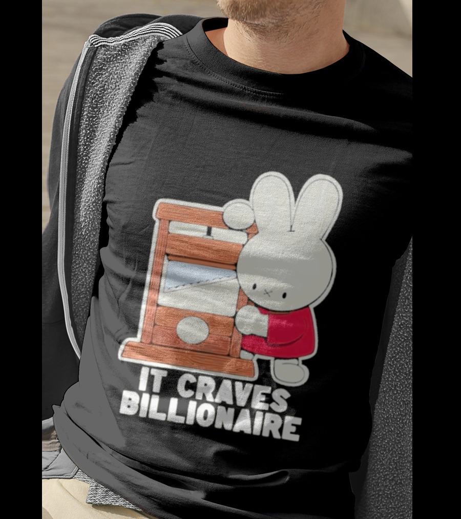 Villionaire Rabbit It Craves Billionaire Guillotine Red T-Shirt