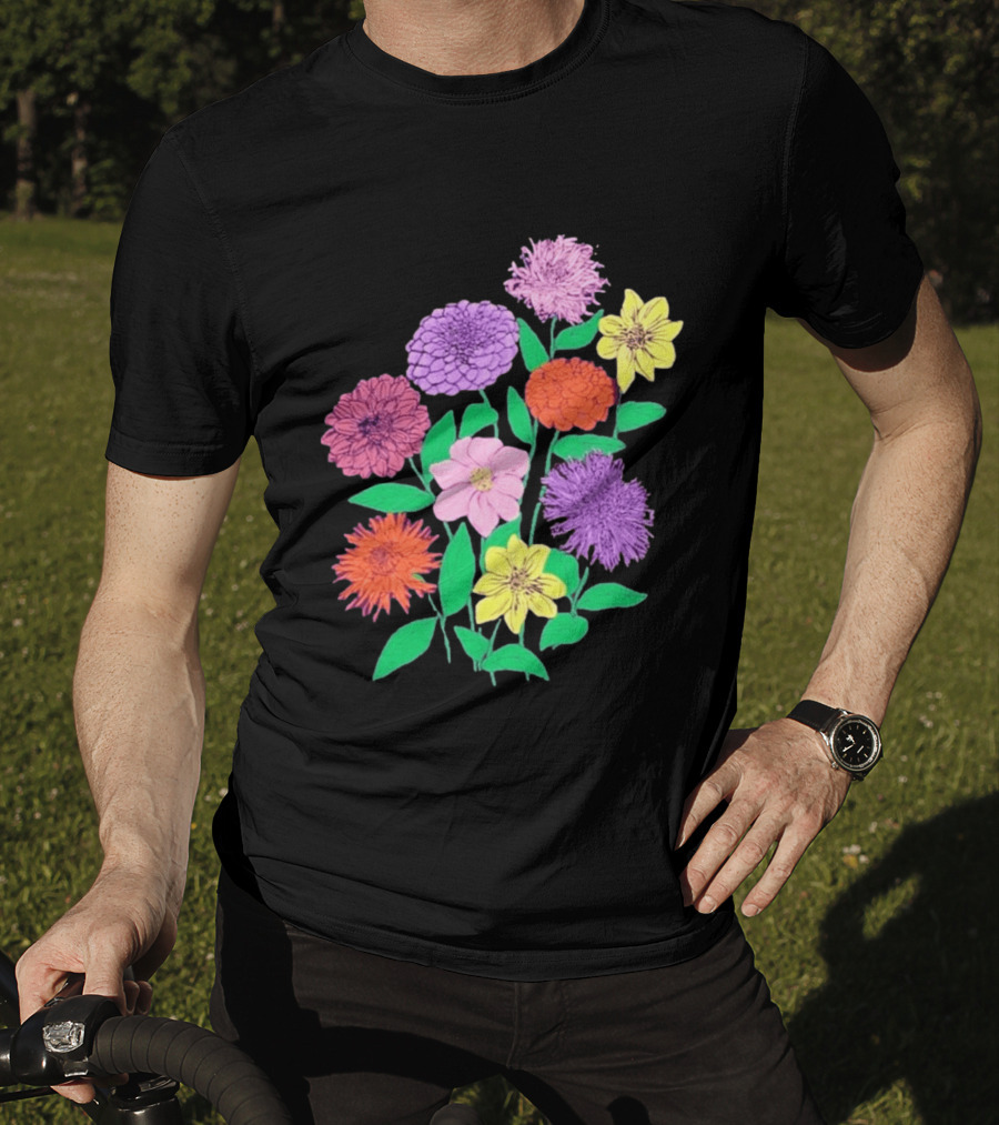 Jane Colby Colorful Floral Arrangement T-Shirt