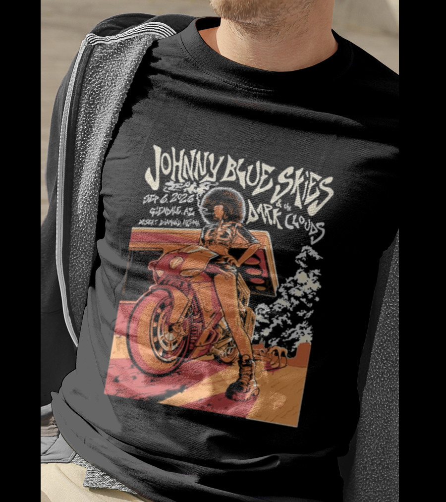 Johnny Blue Skies And The Dark Clouds Glendale AZ September 8 2026 Desert Diamond Arena Event T-Shirt