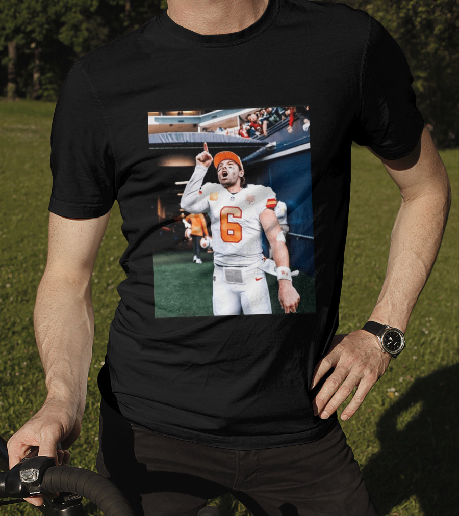 Baker Mayfield Tampa Bay Buccaneers NFL Quarterback Action Number 6 T-Shirt