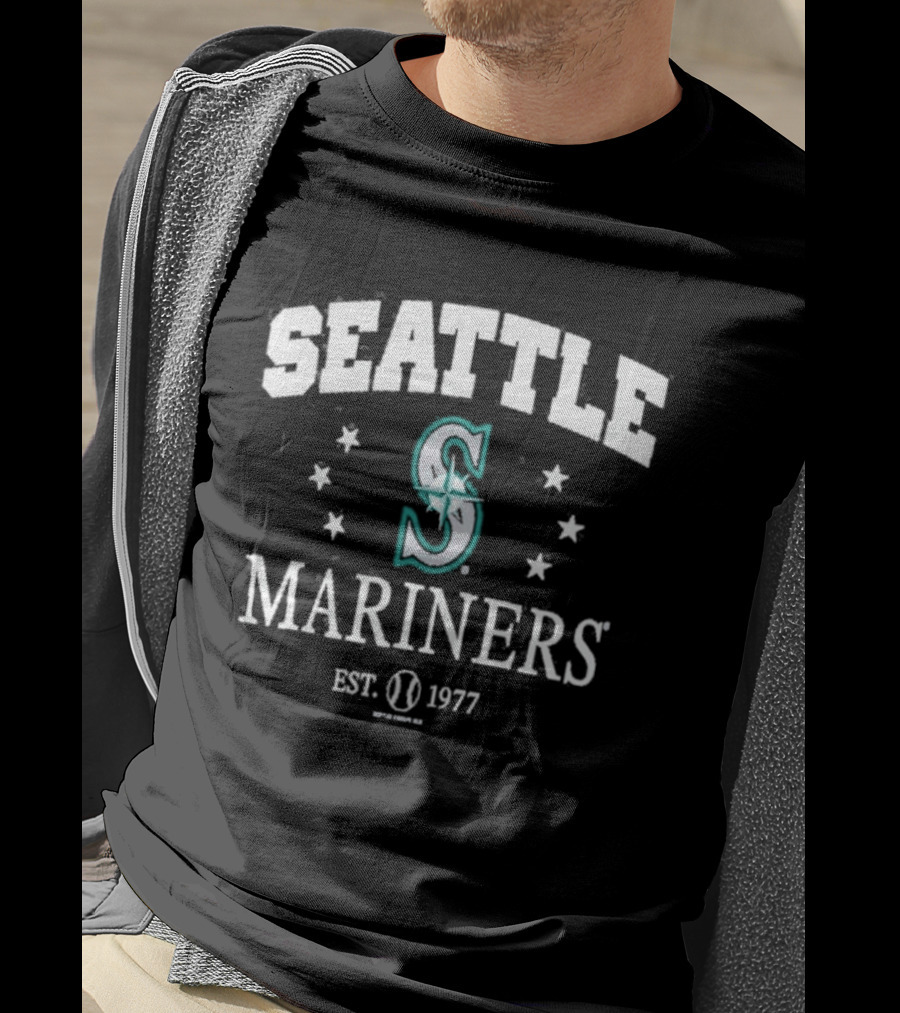 Seattle Mariners Soft As A Grape Youth Pigment Dye Seattle Mariners Est. 1977 T-Shirt