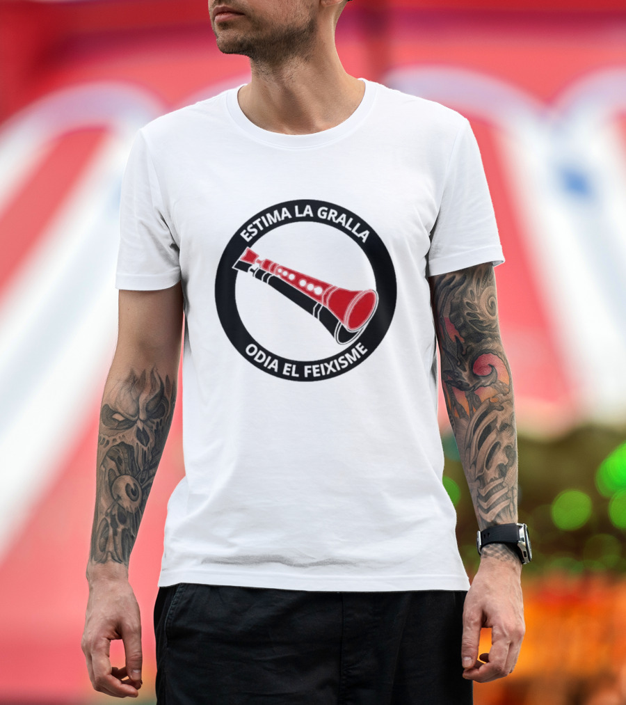 Estima La Gralla Odia El Feixisme Red Gralla T-Shirt