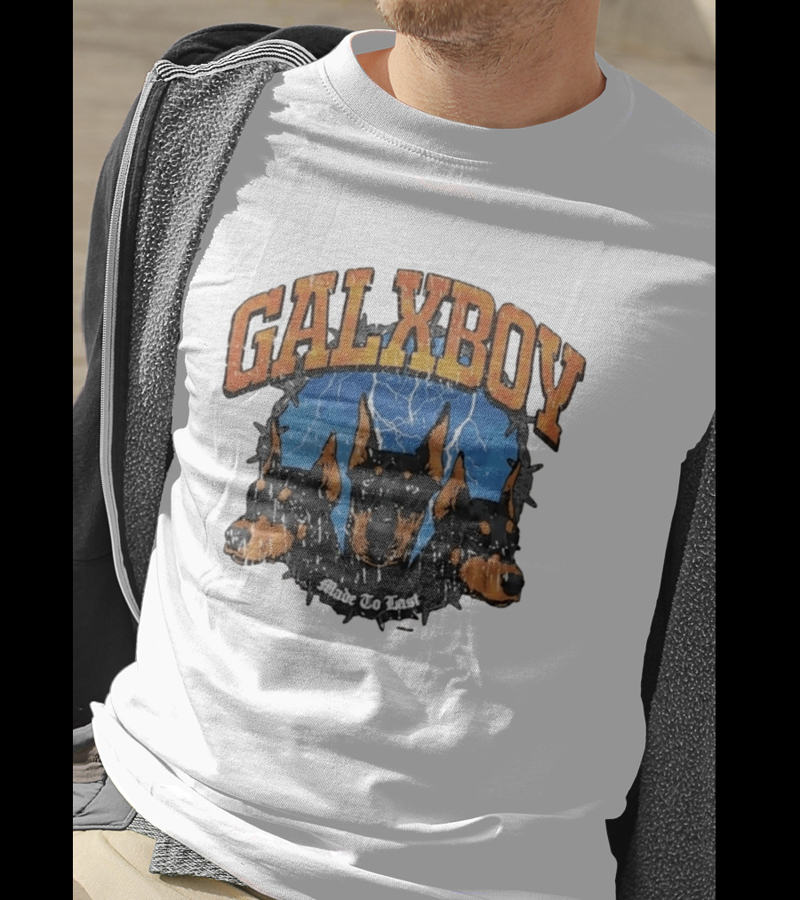 GalxBoy Made To Last Doberman Trio Bold Presence T-Shirt