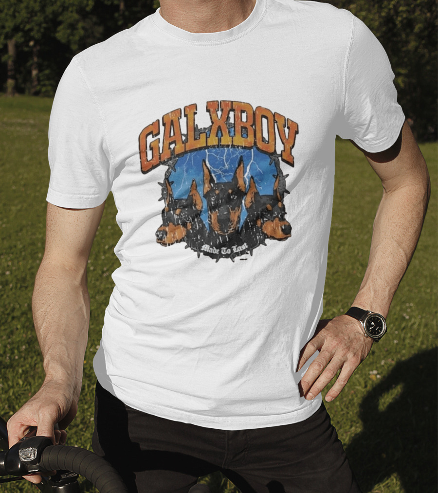GalxBoy Made To Last Doberman Trio Bold Presence T-Shirt