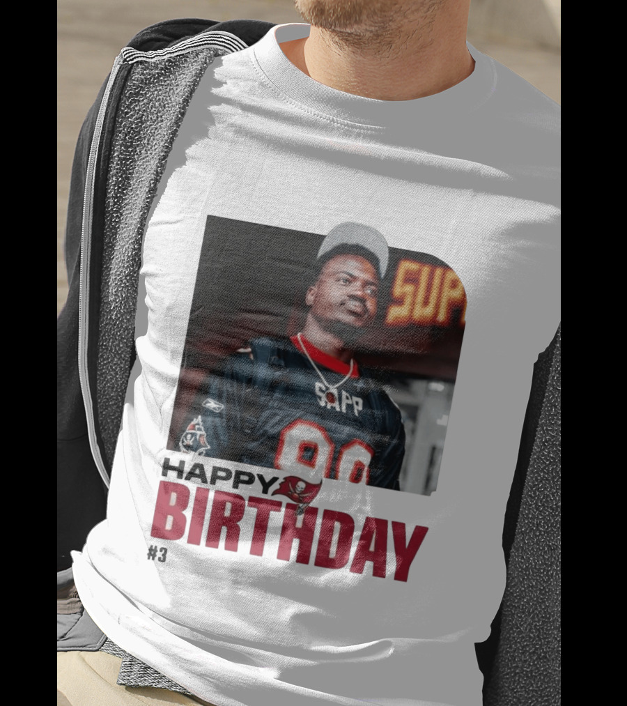 Happy Birthday Rueben Jr. Sapp Jersey #3 Football T-Shirt